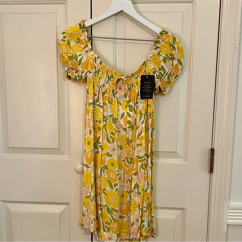 NWT Faithfull the Brand Floral Mini Dress Size M